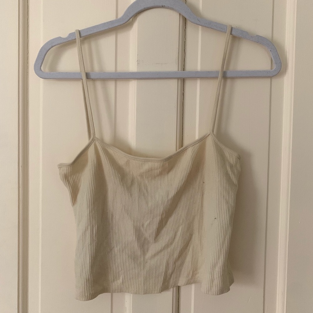BRANDY MELVILLE Light Yellow Tank Top